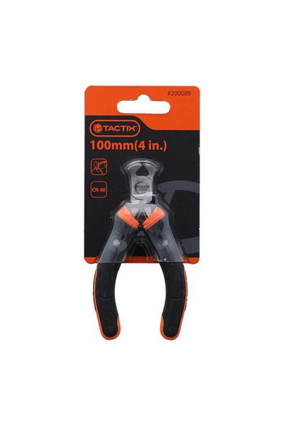 Generic Tactix Non-Slip Ergonomic Handle Mini End Nipper Pliers Multicolor 100mm/4inch 200089
