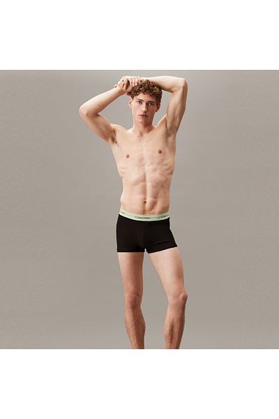 Calvin Klein Trunk 3 részes férfi fekete színű szalagos boxer