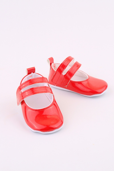 Nami Baby Patent Leather Red Baby Girl Shoes Velcro Stylish Baby Girl Shoes Orthopedic Baby Booties