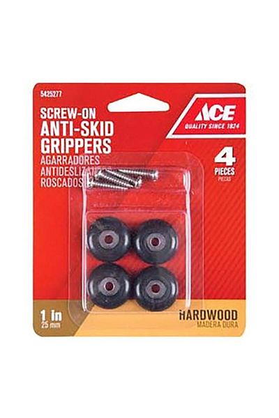 Generic ACE 4-Piece Heavy Duty Anti-Skid SurfPads Black 1inch 9644
