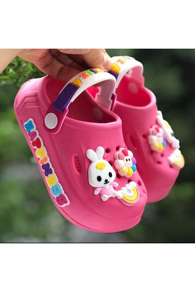 Pandalina Girl Child Sandals Non-Slip Sole Sandals Kindergarten Nursery Sea and Pool Sandals