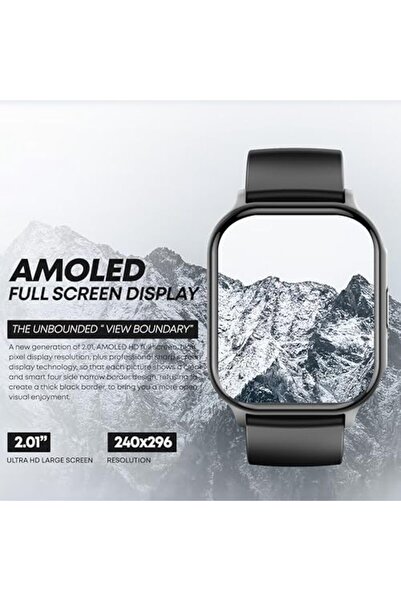 Faster Nerv Watch Pro- 2.01 Inches Amoled Display Smart Watch Bluetooth Calling Health Monitoring Fi