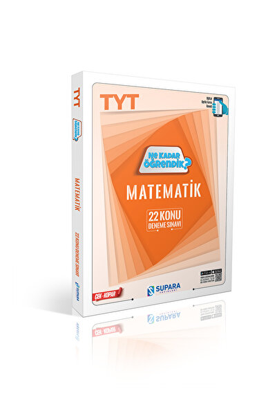 Supara Yayınları Supara TYT Matematik Konu Denemeleri Ne Kadar Öğrendik