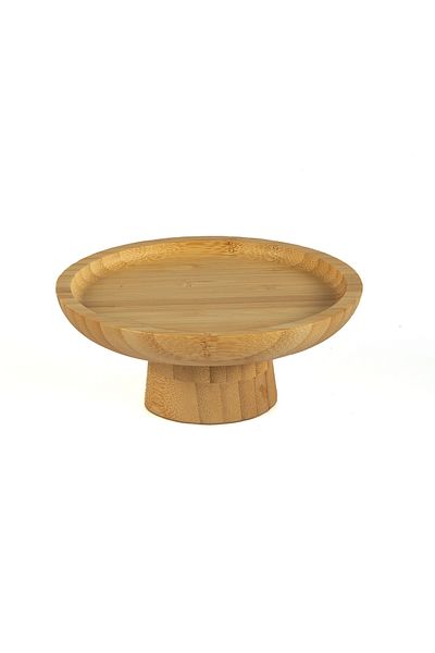 Lizzy Round Presentation Plate with Bamboo Legs 15 X 15