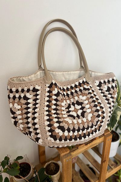 BD fold yarn Penguin Bag Handle Khaki (75cm) Αξεσουάρ τσάντας με λουράκι
