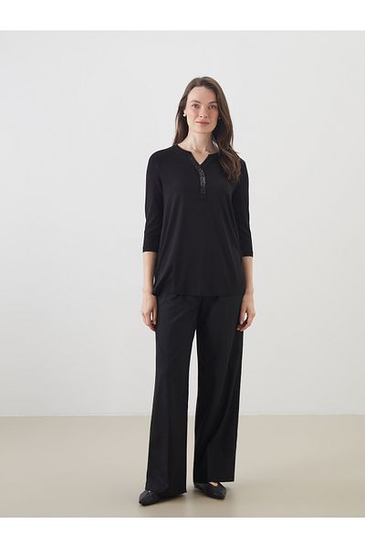 LC Waikiki Kaçık Collar Sequin Embroidered Blouse