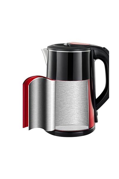 Hausberg Βραστήρας HB-3618RS, 1500 W, 2 L, περιστρεφόμενη βάση 360 μοιρών, Ενδεικτική λυχνία, Αυτόματη απενεργοποίηση, Κόκκινο