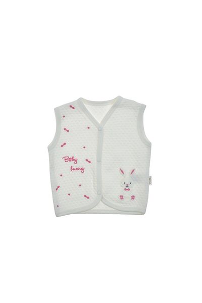 VOY KİDS New Born Baby 0-3-6-9-12 Months Rabbit Detailed Vest