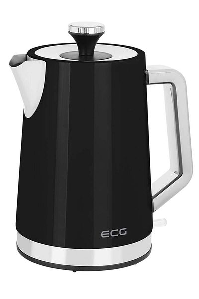 ECG Fierbător electric ECG RK 1766 Vintage Nero, 2200 W, 1,7 litri, oțel inoxidabil, negru