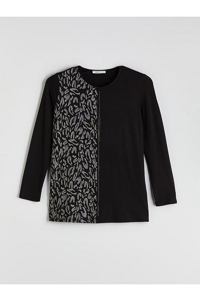 LC Waikiki Crew Neck Patterned Blouse