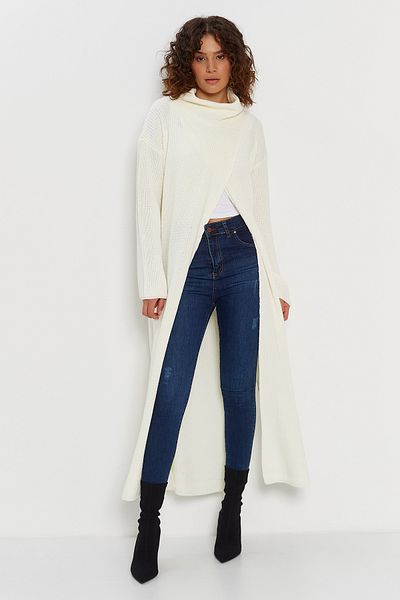 Hopoi Women's Slit Loose Long Women's Poncho Cardigan