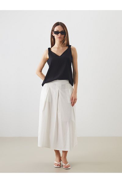LC Waikiki V-Neck Textured Blouse