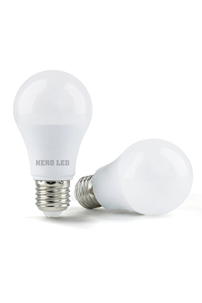Hero Led HL-7004 10'lu Paket 9 Watt E27 Duylu Led Ampul 10 Adet 9W Tasarruflu Ampul - Günışığı