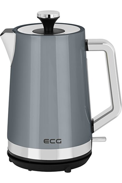 ECG Electric kettle ECG RK 1766 Vintage Dark, 2200 W, 1.7 liters, stainless steel, gray