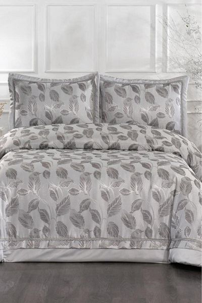 Çeyiz Diyarı Toledo Fiber Filled Double Size 250X255 cm Bedspread Gray