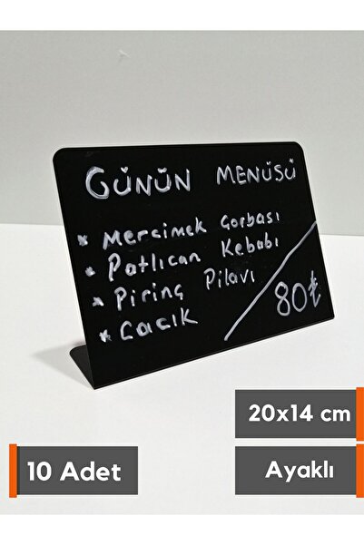 Şeffaf Etiket 10 komada brisivih tabli sa imenskom pločicom 20x14 cm, držač e...