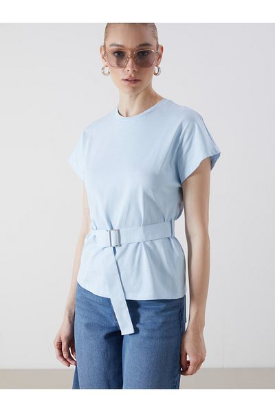LC Waikiki Crew Neck Belted Blouse