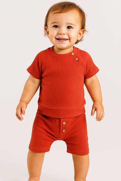 KGN GİYİM Baby Boy Summer Bottom Top Shorts Set