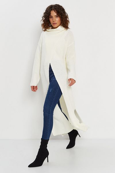 Hopoi Women's Slit Loose Long Women's Poncho Cardigan