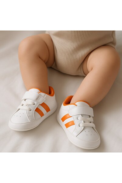 Patika Bebek İlk Adım Ayakkabısı Ortopedık Çizgili Sportif Model Şık Ve Konforlu