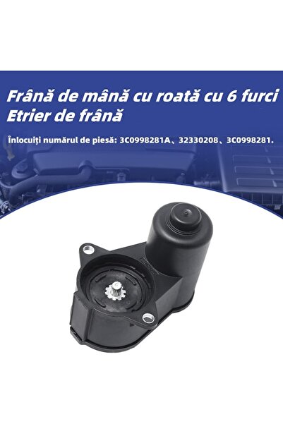 NTY Motoras Etrier Frana de Mana 6 Dinti, compatibil Volkswagen Passat B6, po...