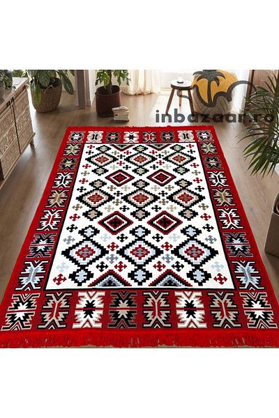 OEM Traditional rustic rug 200x300 cm Red