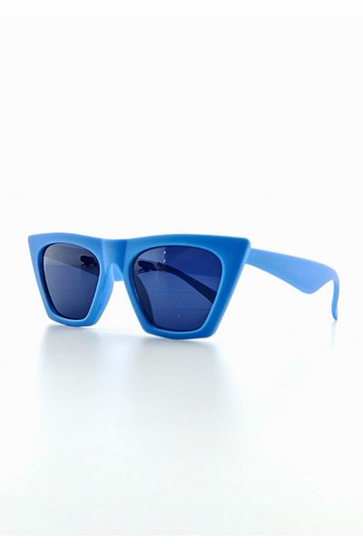 Lexi Bella Kids Sunglasses Blue Slanting Frame Uv 400 Protection Ce Certificated Children Sunglasses