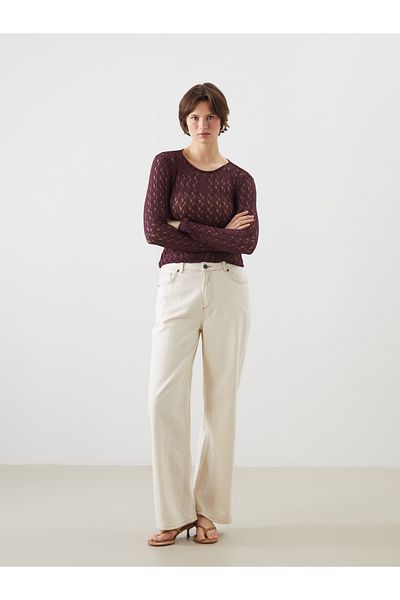 LC Waikiki Crew Neck Lace Blouse