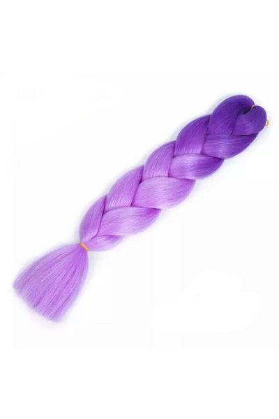 WNY Synthetic Colored Hair Extensions Ombre Violet/Purple 105 g 63 cm