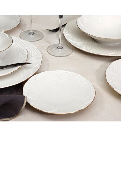 Porland Varia Gold Gilded Cake Plate 6 Pieces 21 cm