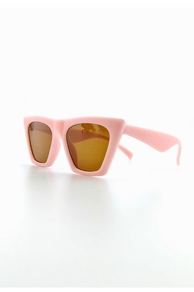 Lexi Bella Kids Sunglasses Pink Slanting Frame Uv 400 Protection Ce Certificated Children Sunglasses