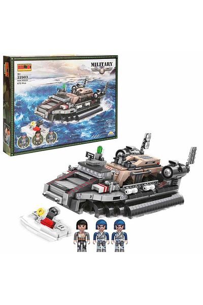 sunman oyuncak War Special Forces and Battleship Game Set 22903 672 Pieces 01004402