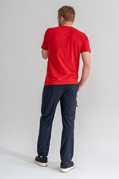 Souris Ανδρικό Navy Blue 6 Pockets Outdoor Tactical Cargo Παντελόνι Lycra Λεπτό ύφασμα