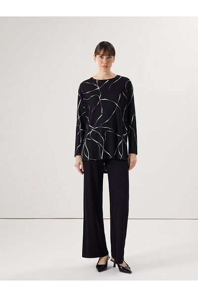 LC Waikiki Crew Neck Patterned Women's Blouse