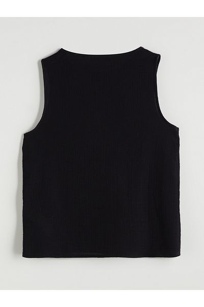 LC Waikiki Crew Neck Muslin Blouse