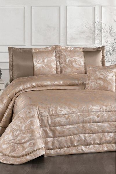 Çeyiz Diyarı İrida Fiber Filled Double 250X255 cm Bedspread Beige