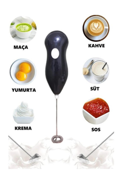 Parmeva Süt Kahve Köpürtücü Pilli Mini Çırpıcı Karıştırıcı