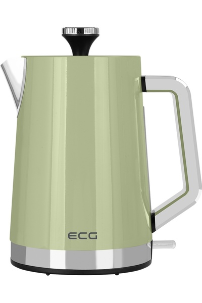 ECG Electric kettle ECG RK 1766 Vintage Olive, 2200 W, 1.7 liters, stainless steel, olive green