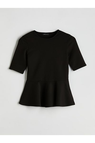 LC Waikiki Crew Neck Peplum Blouse