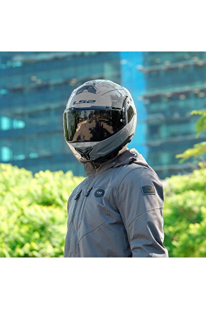 LS2 ADVANT 2 NARDO GRİ KASK - (SİYAH VİZÖR + ŞEFFAF VİZÖR)