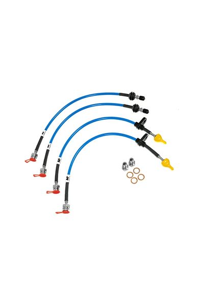 Forge Motorsport Volkswagen Golf 8 Gti Steel Brake Hose - Transparent Blue