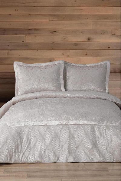 Çeyiz Diyarı Freya Fiber Filled Double Size 250X255 cm Bedspread Cream