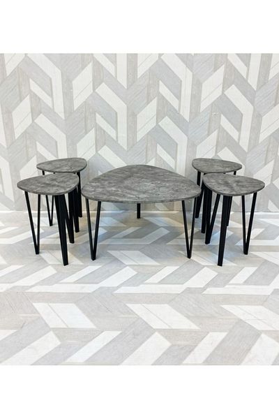 DEC13 Modern serving table set with a luxurious touch