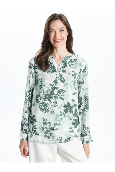 LC Waikiki Wacky Collar Patterned Women's Blouse