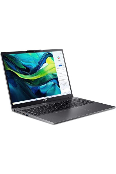 ACER AG15-51P-51XY Intel Core I5-1334U, 16GB RAM, 512 SSD, UMA 15.3 İnç FHD, FREEDOS, Gümüş Taşınabi