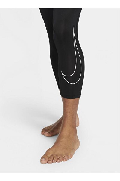 Nike Pro Dri Fit Siyah 3/4 Boy Erkek Antrenman Taytı