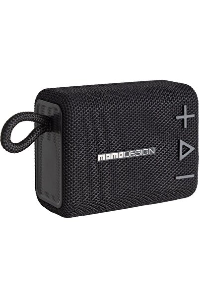 Momo Design Momo Design Pocket portable speaker, 5W, Bluetooth, Clear Sound, USB-C, MicroSD card slot, 20h, Black
