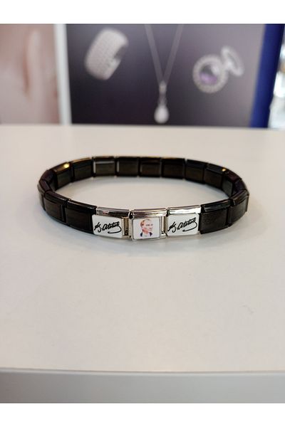 MODA Men's Steel Bracelet – Atatürk and Signature Stainless Unisex Bracelet |   Bujimori.