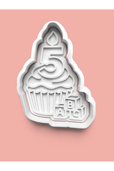 AKTASTORE قالب كوكيز عيد الميلاد الخامس وقالب عجينة السكر - 5 أرقام