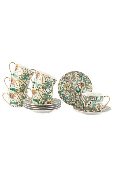 Mikasa Moor Turguoise 6-Piece Teacup Set 200Cc